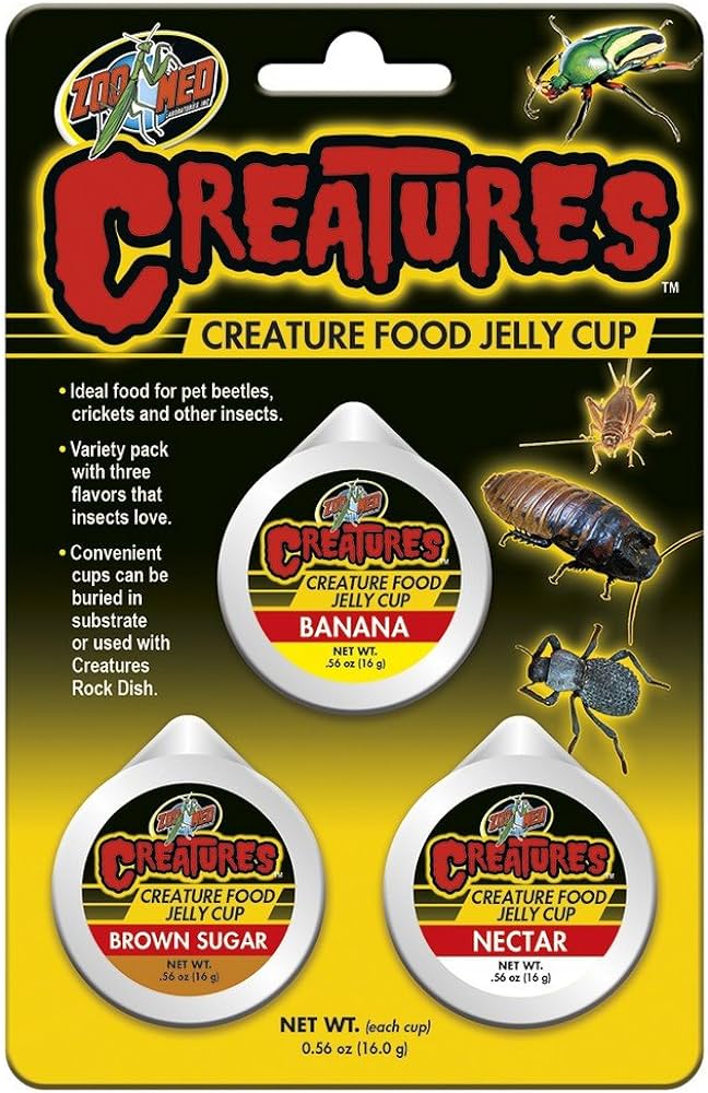 Zoo med Creatures Food Jelly Cup 3pc