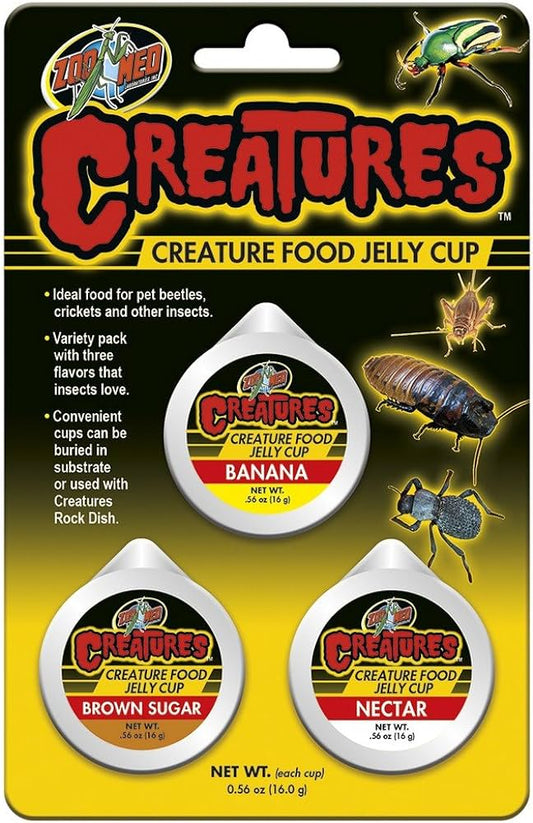 Zoo med Creatures Food Jelly Cup 3pc