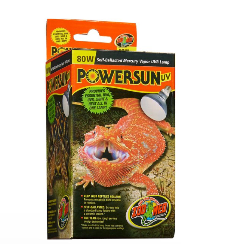 Zoo Med Laboratories Powersun UV Self-Ballasted Mercury Vapor Lamp