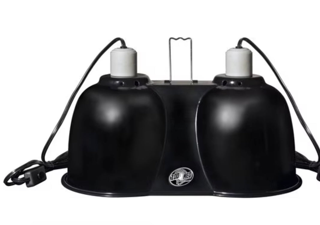 Zoo Med Combo Deep Dome Dual Lamp Fixture