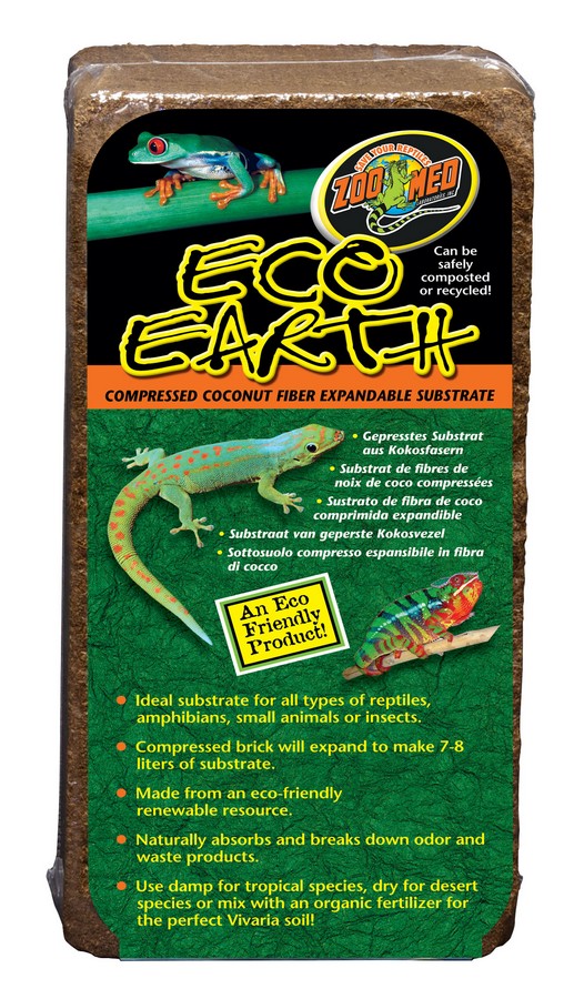 Zoo Med Eco Earth Compressed Coconut Fiber Substrate 1pk