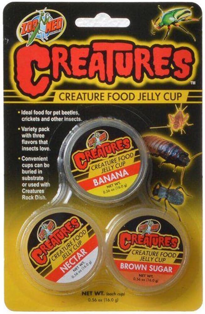 Zoo med Creatures Food Jelly Cup 3pc