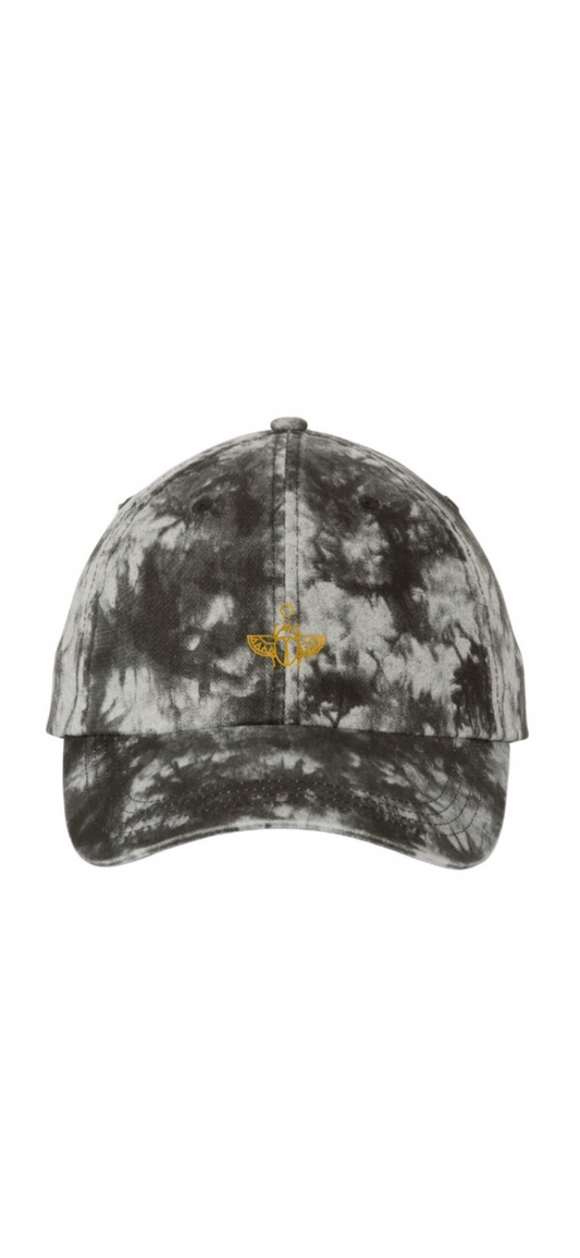 Tie dye scarab dad cap