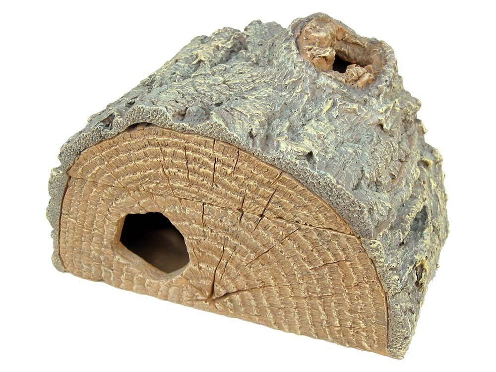 Weco Wecorama Sleepy Hollows Pine Half Log Lodge Ornament